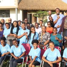 Group Photo of Newly Qualified Nurse Midwives with PIH Staff