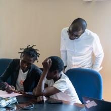 Group discussions during capacity building session